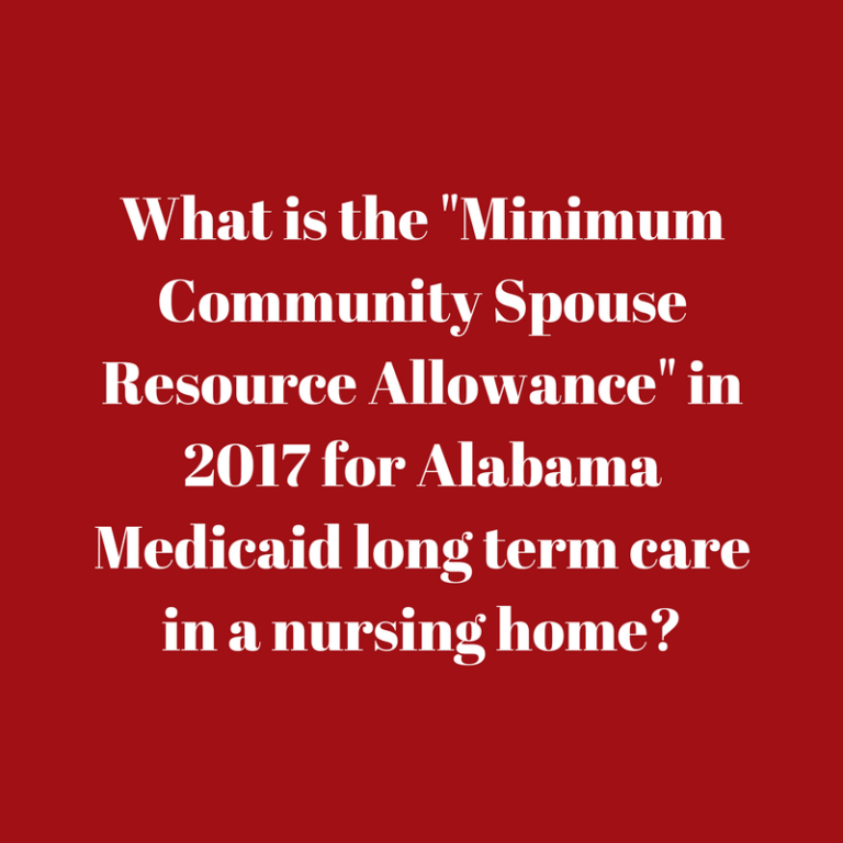 What is the minimum community spouse resource allowance in 2017 for